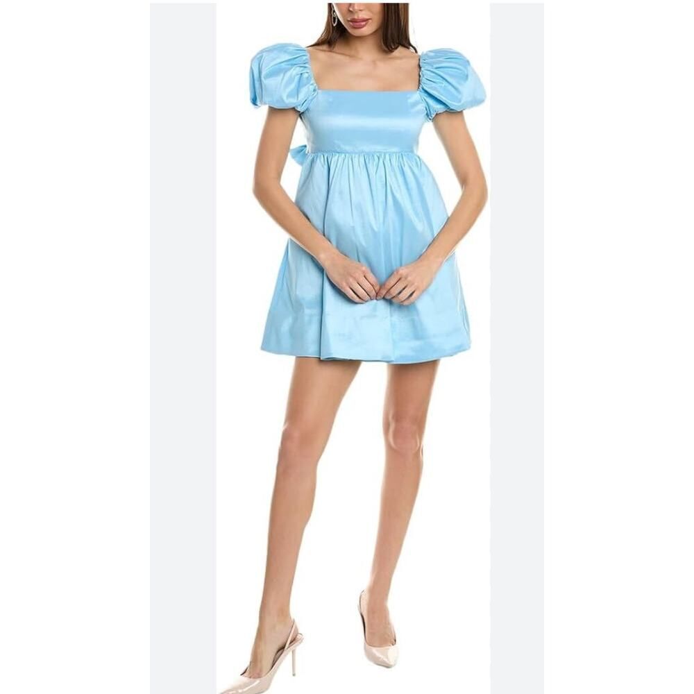 Alice & Olivia Sharilyn Puff Sleeves Minidress Size Small 6
